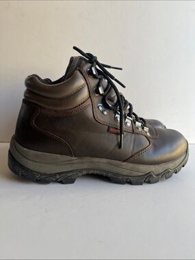 Men's Brown Waterproof Leather Hiking Boots